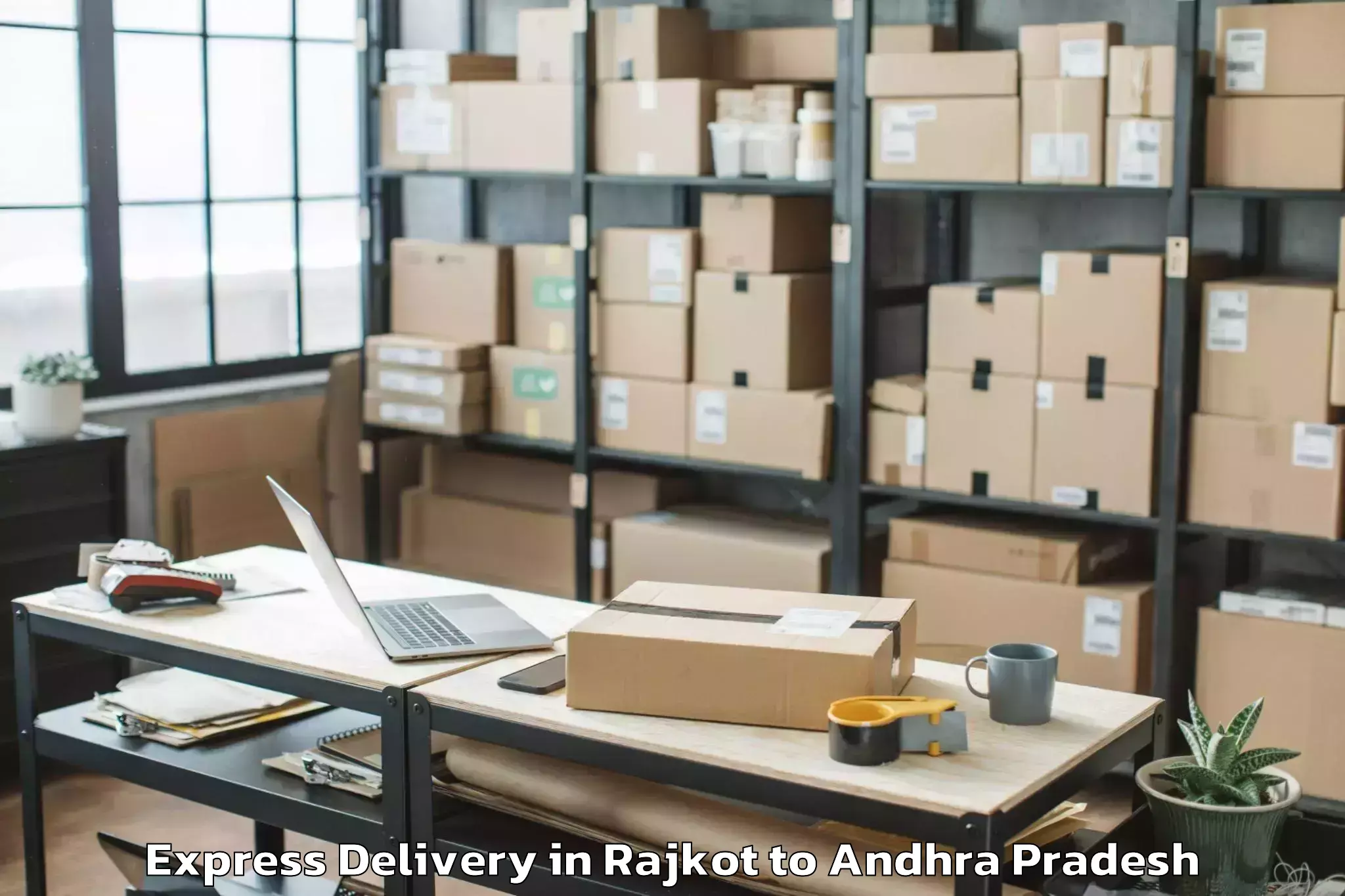 Book Rajkot to Kamepalle Express Delivery Online